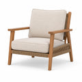 Lounge-Sessel aus Holz mit Kordelbespannung, Beige/Braun, 76 × 82 × 86 cm